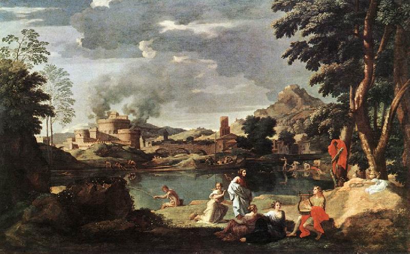 Landscape with Orpheus and Euridice sg, POUSSIN, Nicolas